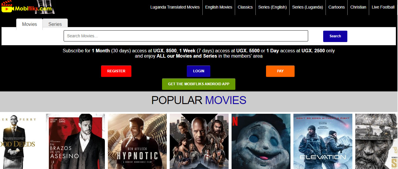 Mobifliks.com is an online platform where users can download movies or stream movies online.